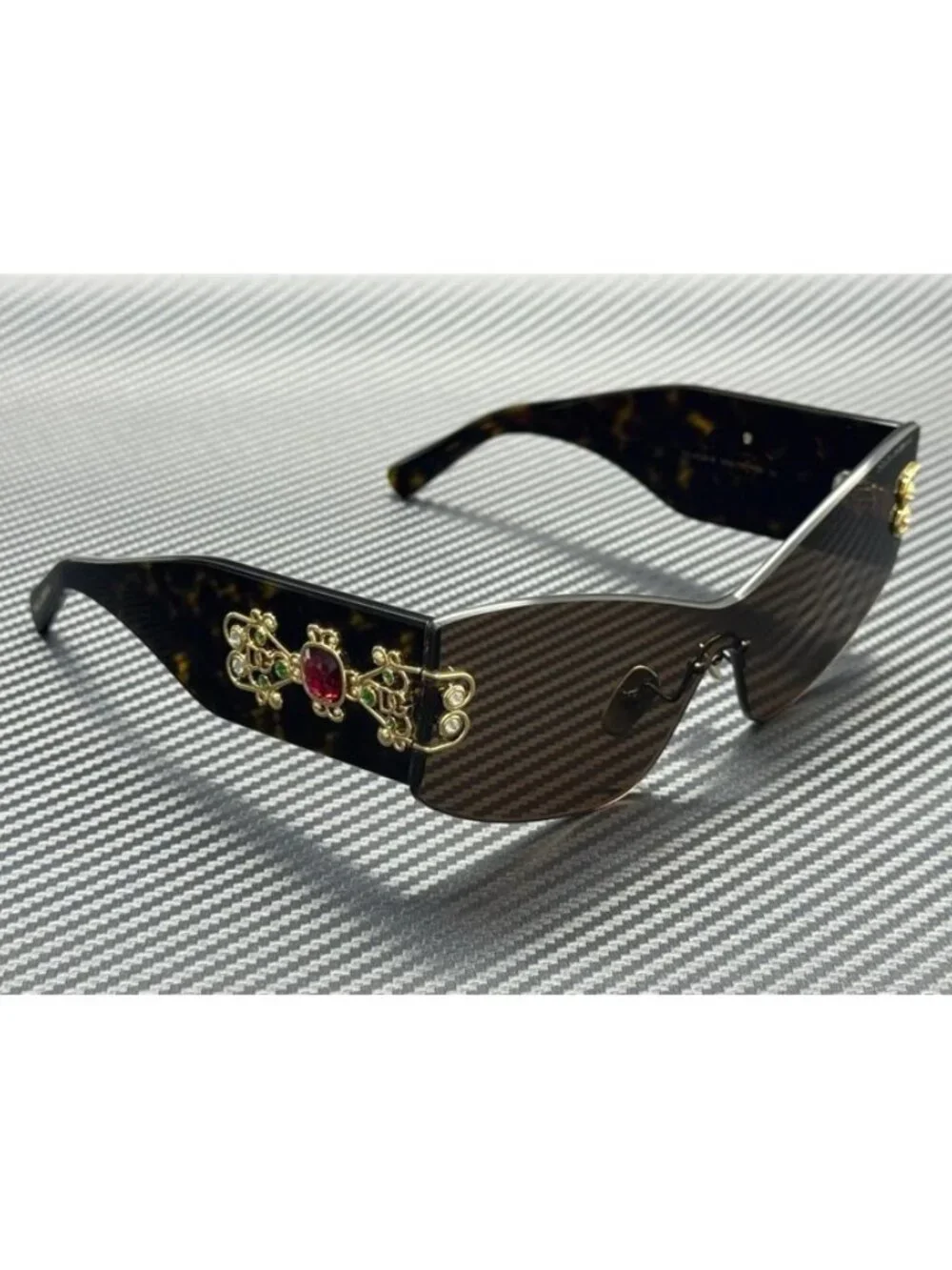 New Dolce & Gabbana Women Havana Sunglasses 70-21-145
